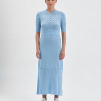 Pointelle Wool Dress Knitwear Iris and Wool 