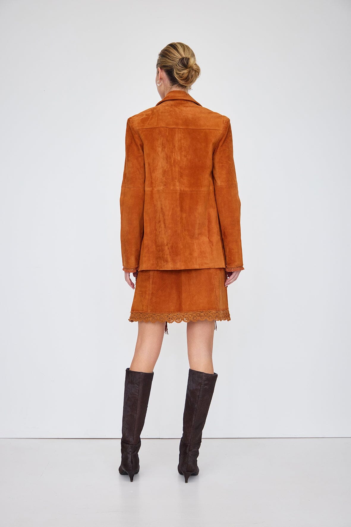Preorder - Fringe Suede Jacket Iris and Wool 