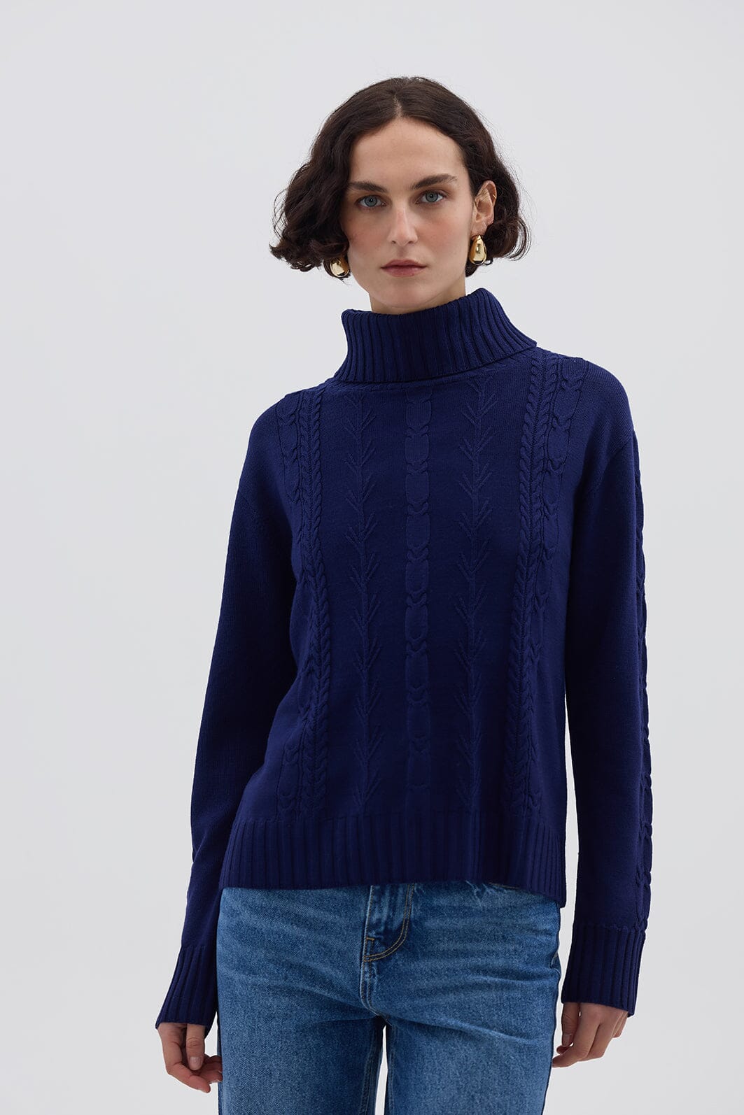 Quirindi Cable Knitwear Iris and Wool 