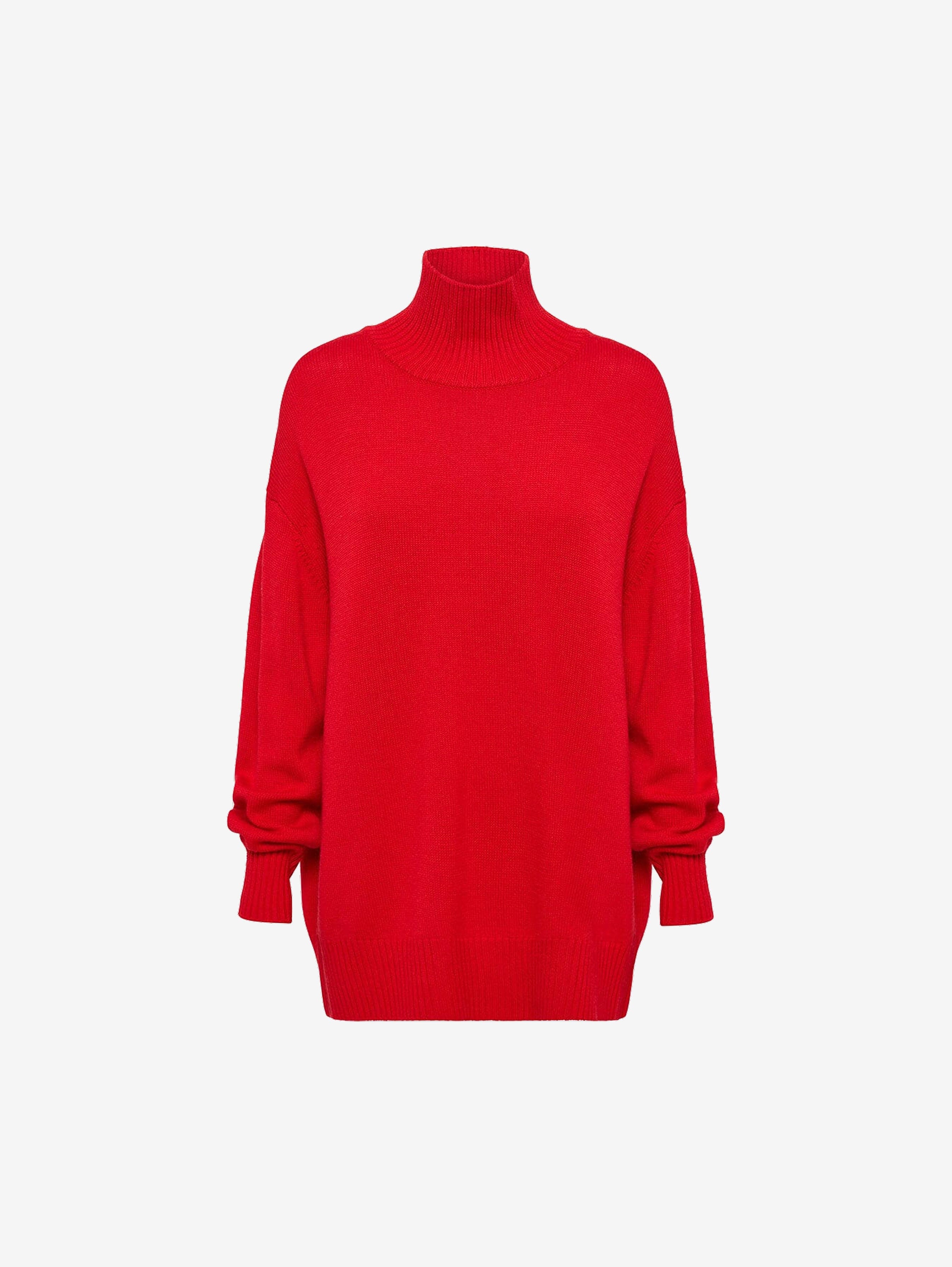 Relaxed Fit Roll Neck Knitwear Iris and Wool 