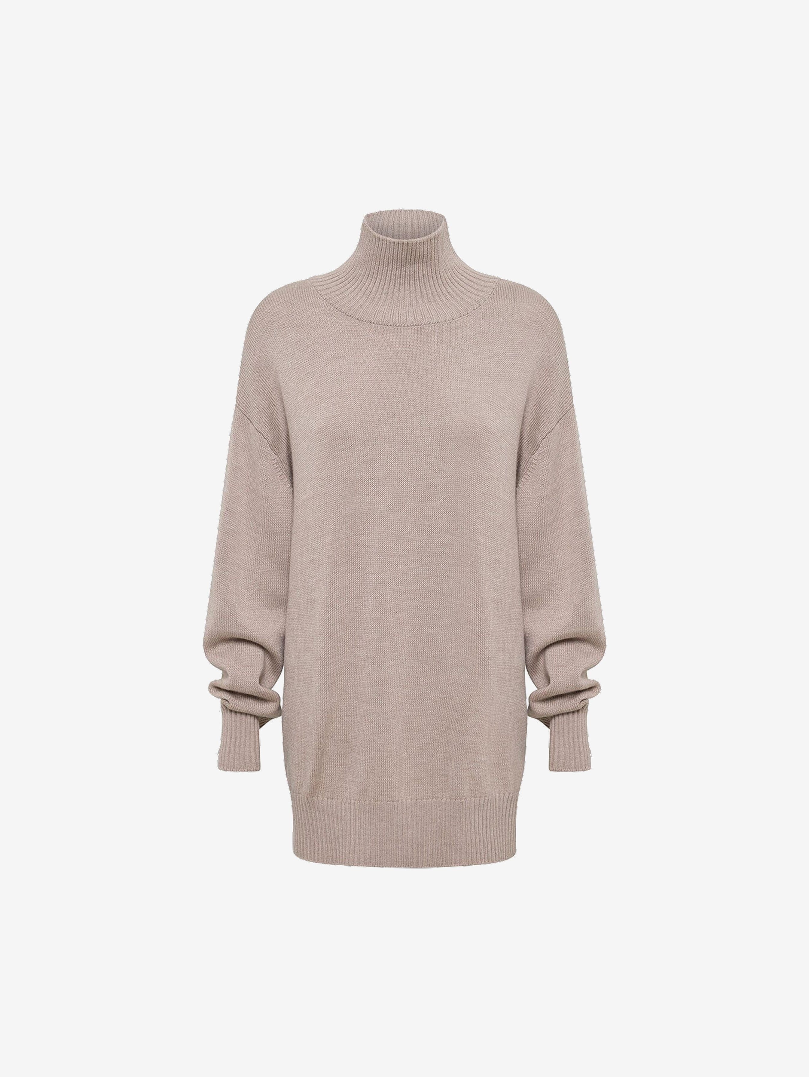 Relaxed Fit Roll Neck Knitwear Iris and Wool 
