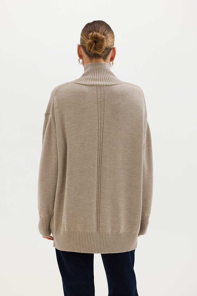 Relaxed Fit Roll Neck Knitwear Iris and Wool 