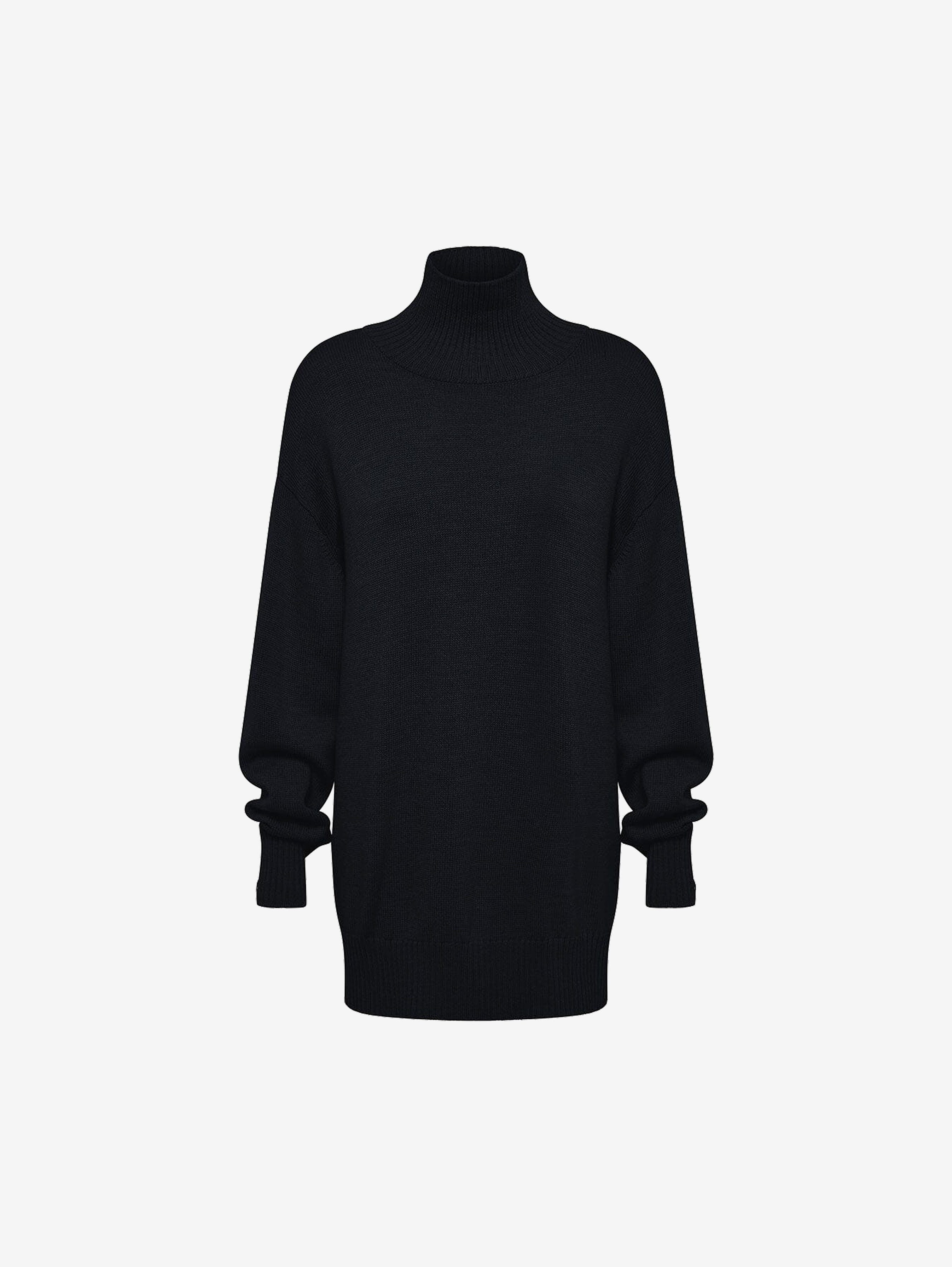Relaxed Fit Roll Neck Knitwear Iris and Wool 