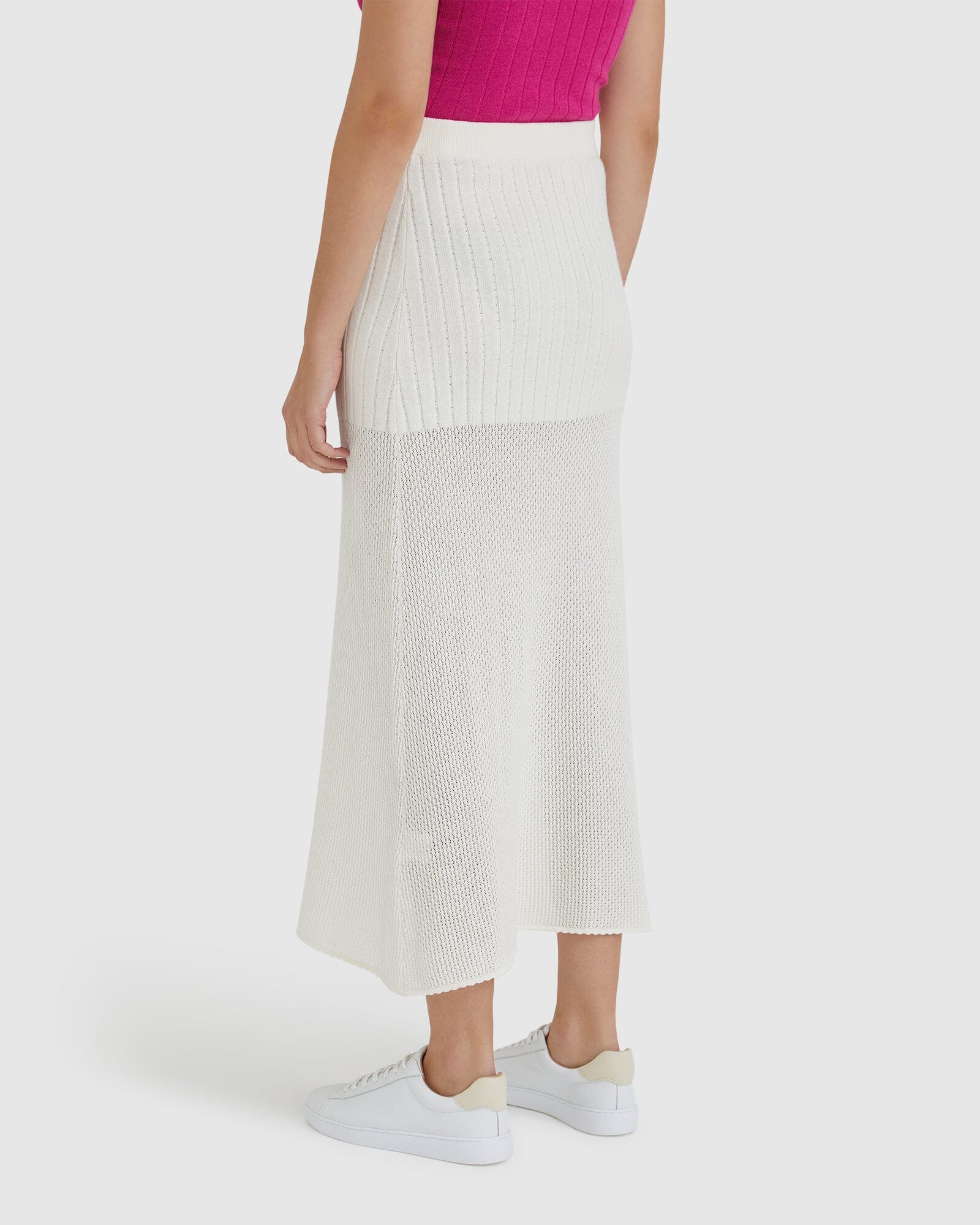 Ruby Pointelle Skirt Skirt Iris and Wool 