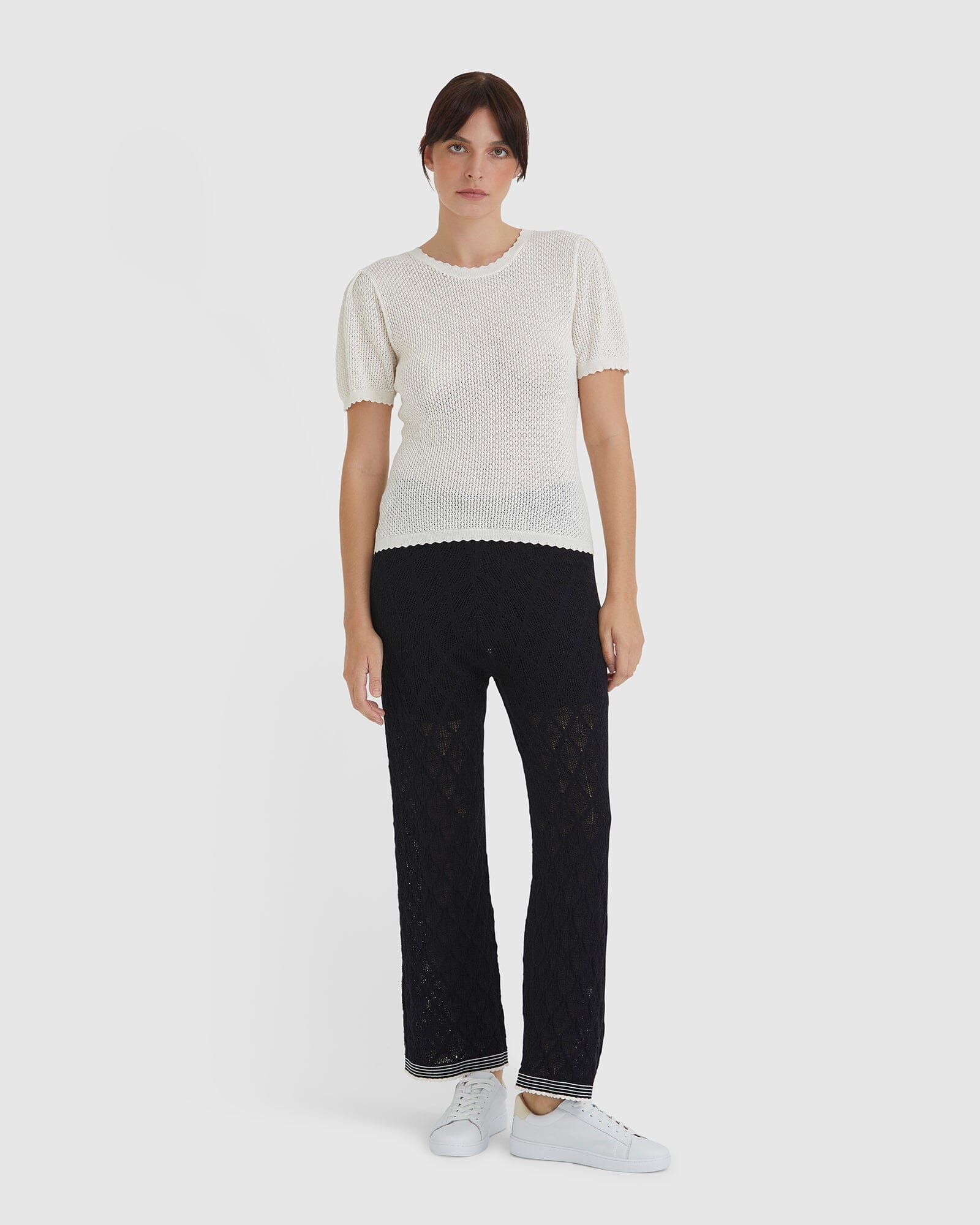 Ruby Pointelle Top Shirts & Tops Iris and Wool 