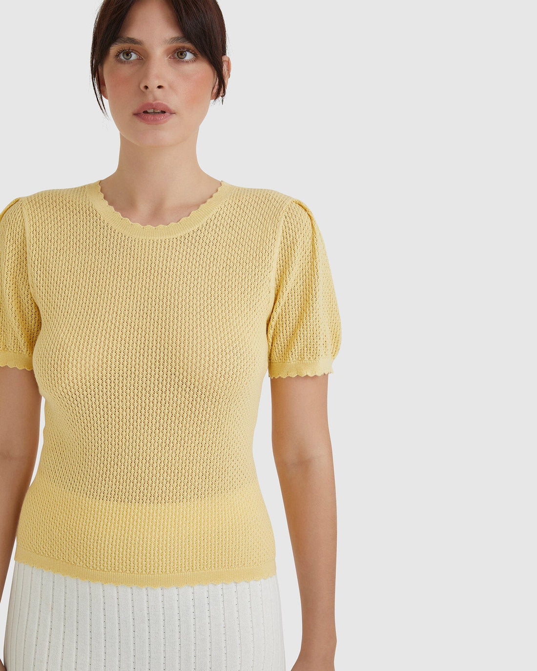 Ruby Pointelle Top Shirts & Tops Iris and Wool 