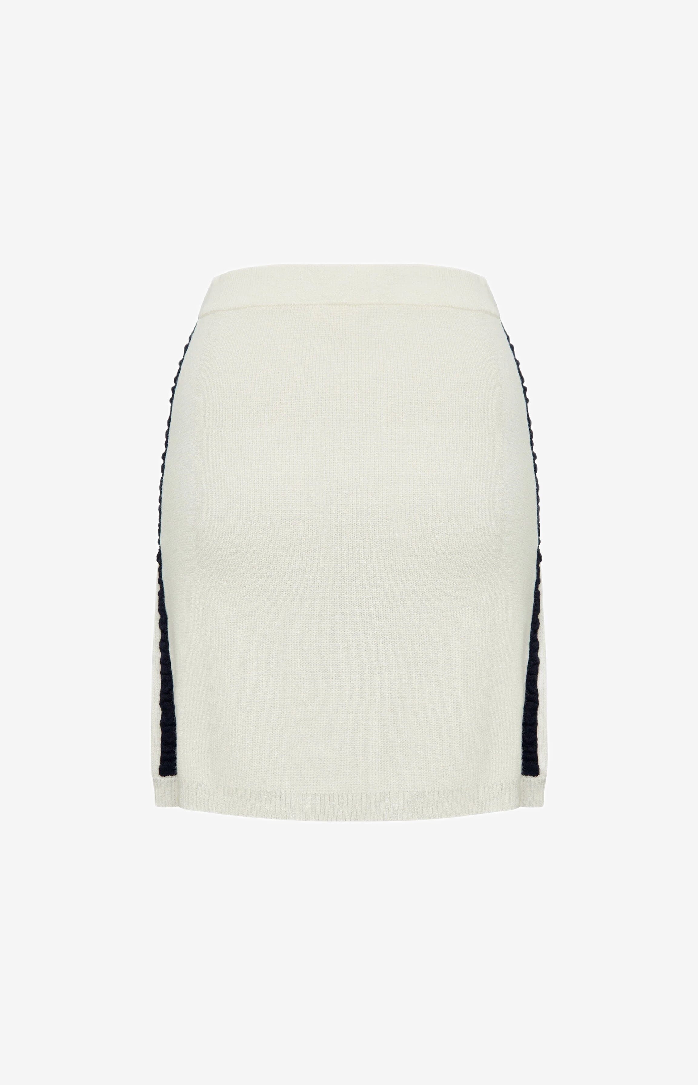 Ruched Striped Rib Skirt Skirt Iris and Wool 