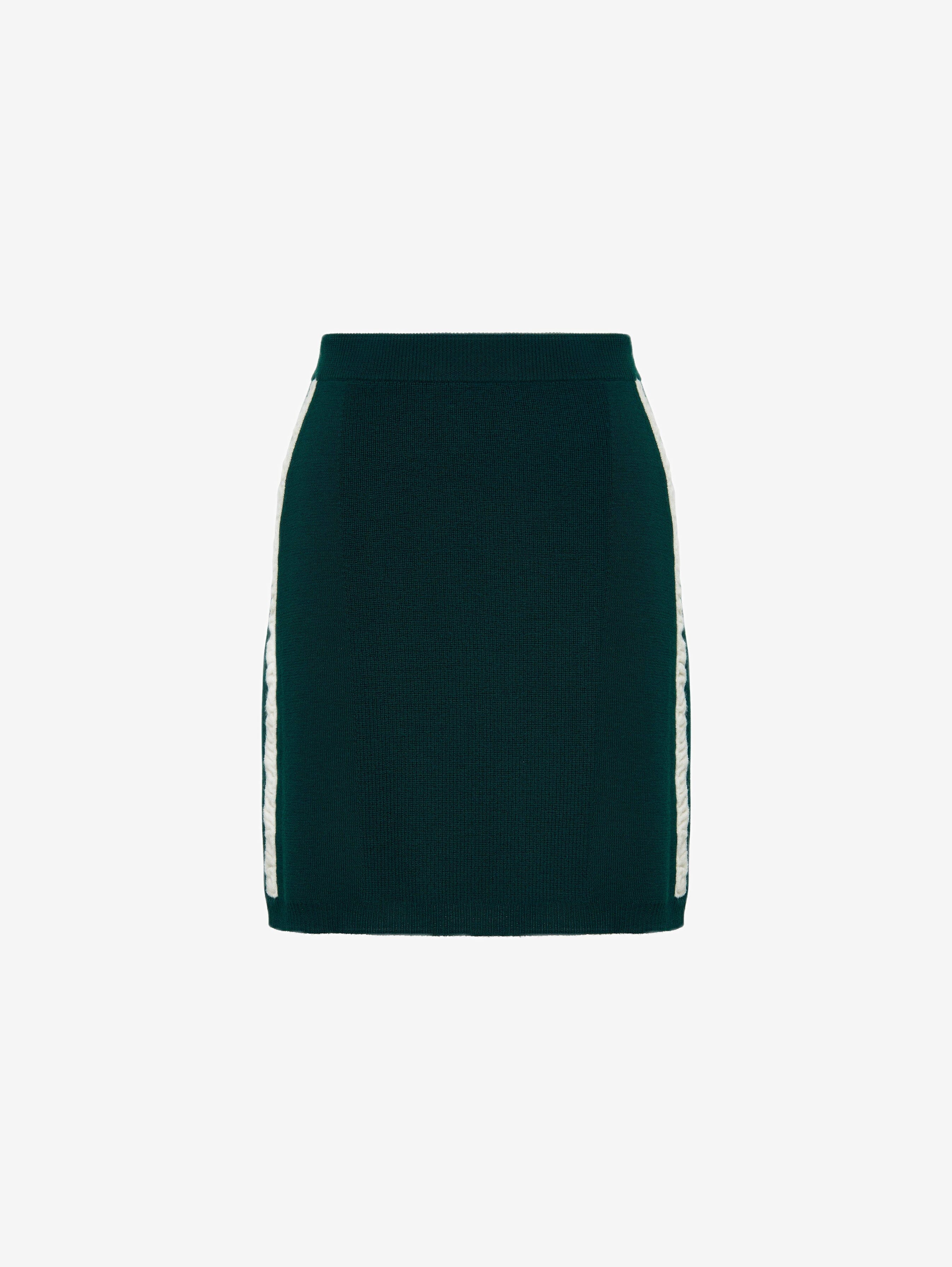 Ruched Striped Rib Skirt Skirt Iris and Wool 