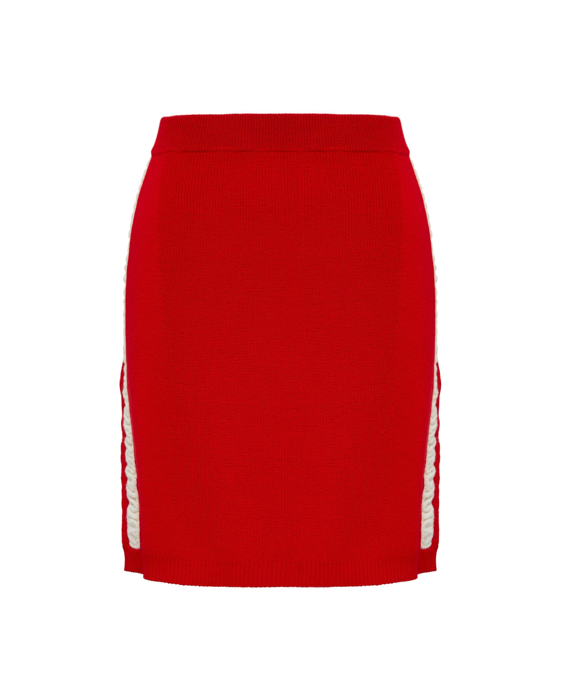 Ruched Striped Rib Skirt Skirt Iris and Wool 