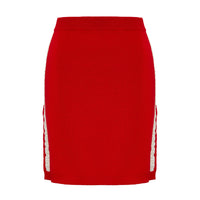 Ruched Striped Rib Skirt Skirt Iris and Wool 