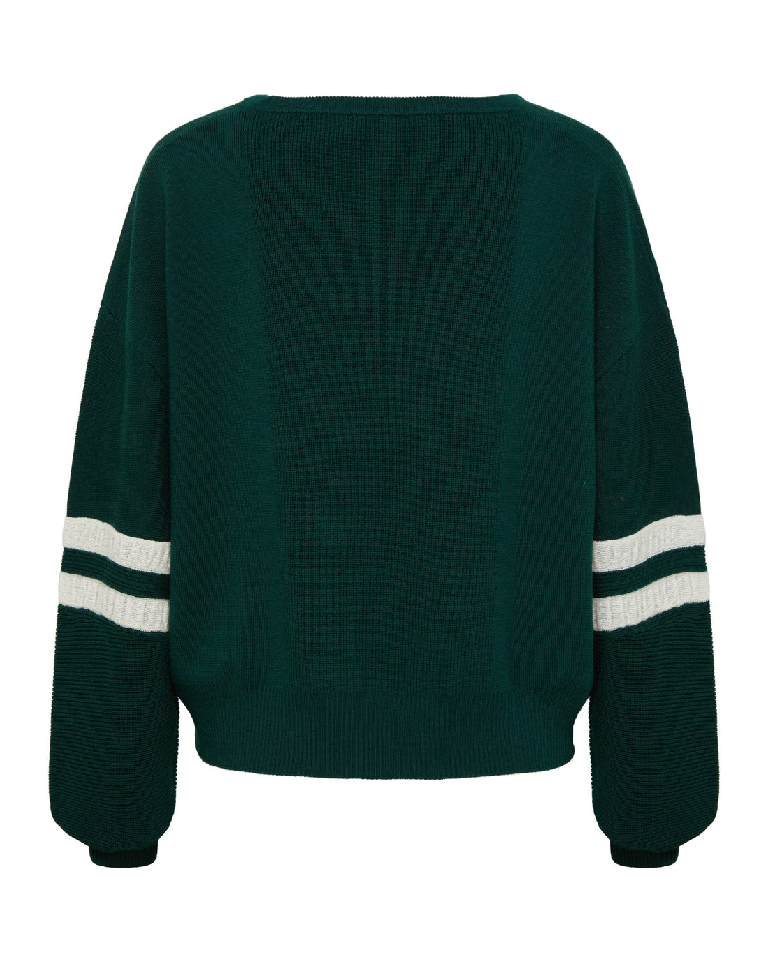 Ruched Striped Rib Sweater Knitwear Iris and Wool 