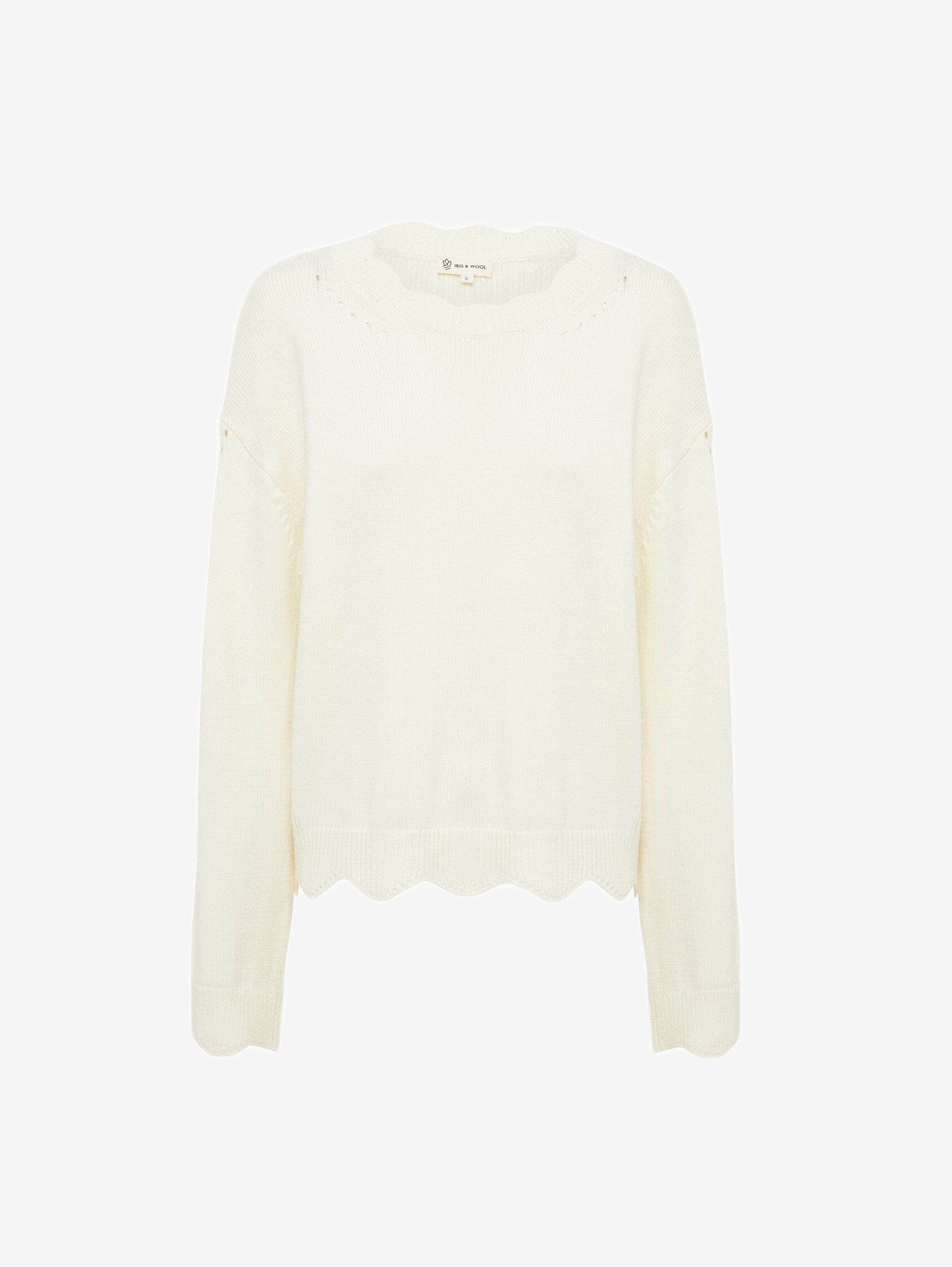 Scallop Sweater Knitwear Iris and Wool 