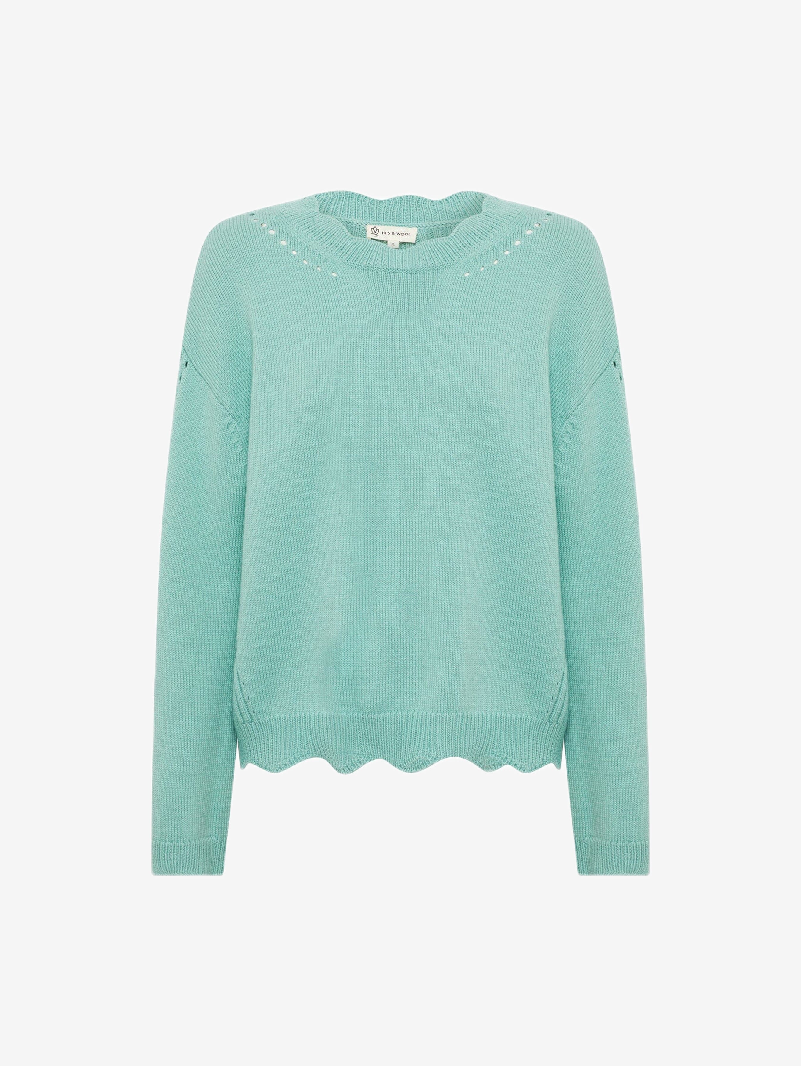 Scallop Sweater Knitwear Iris and Wool 