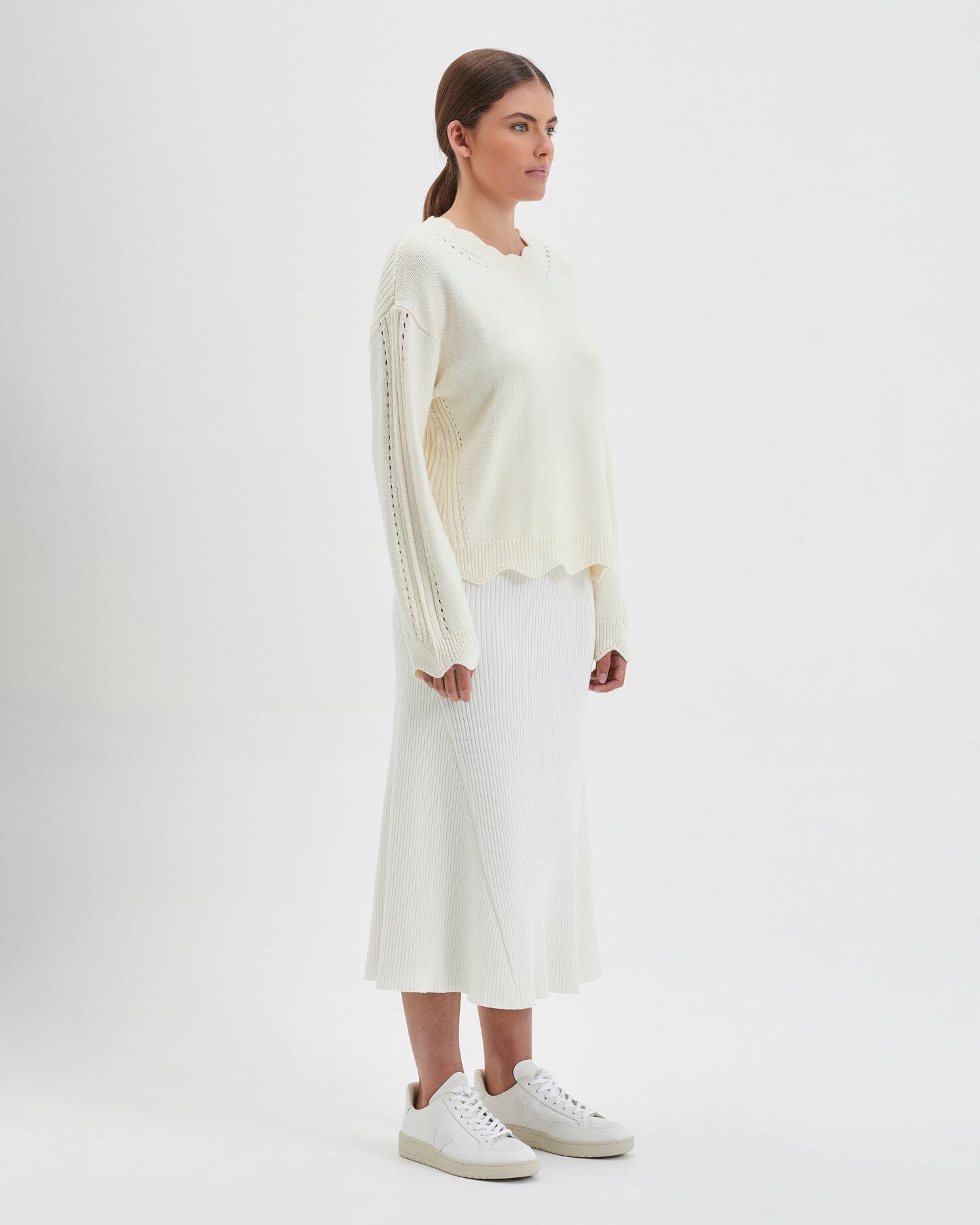 Scallop Sweater Knitwear Iris and Wool 