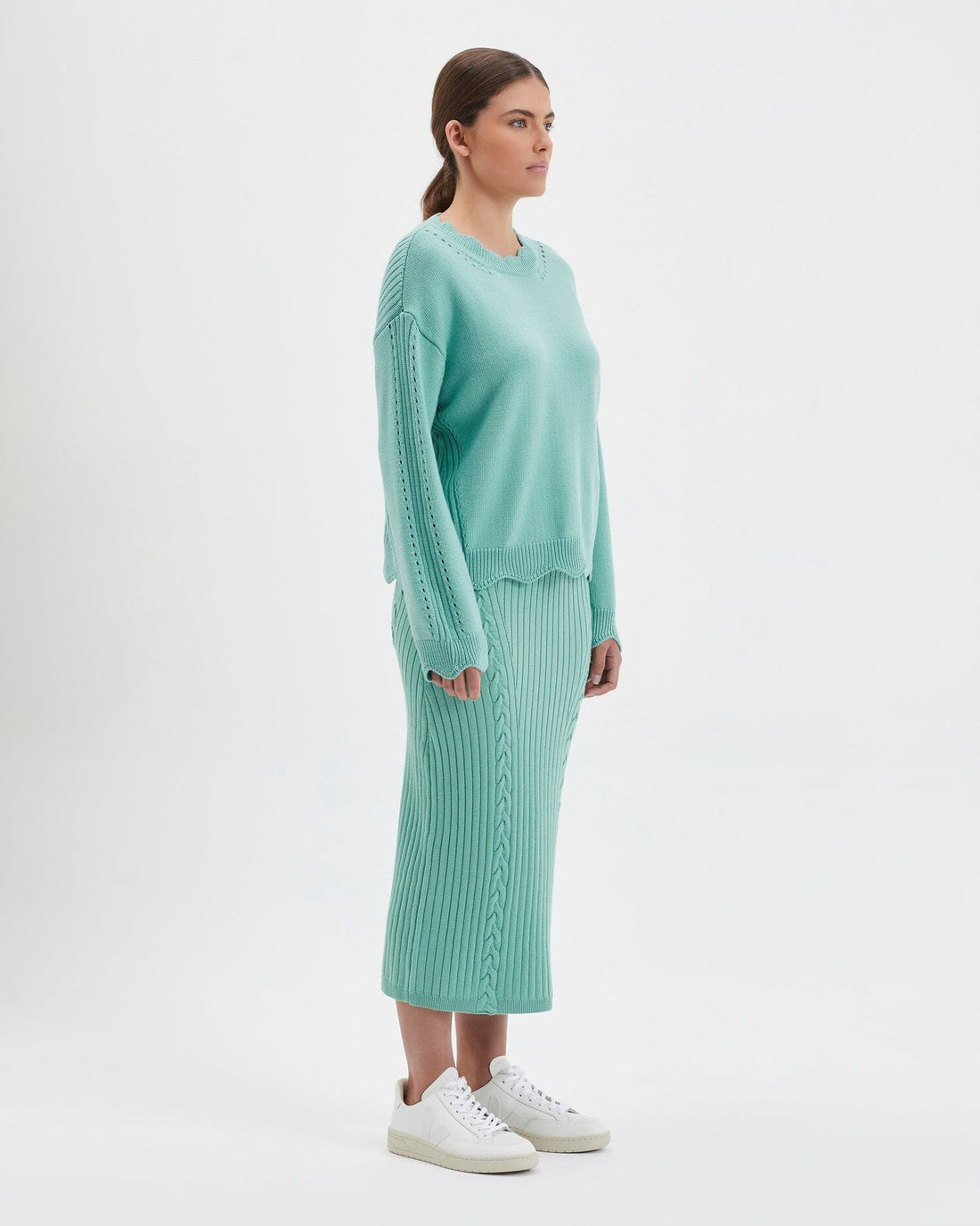 Scallop Sweater Knitwear Iris and Wool 