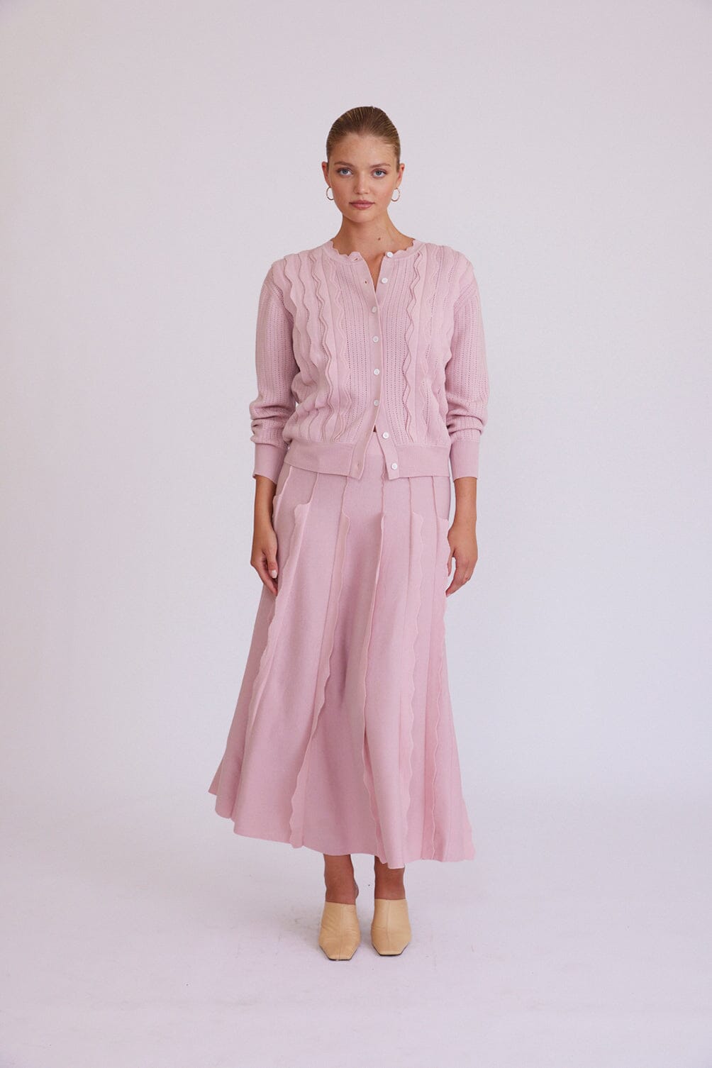 Scallop Trim Skirt Skirt Iris and Wool 