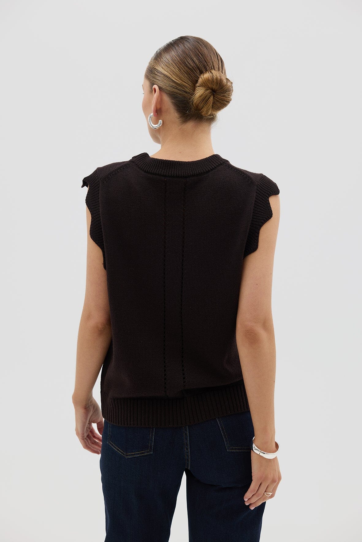 Scallop Vest Knitwear Iris and Wool 