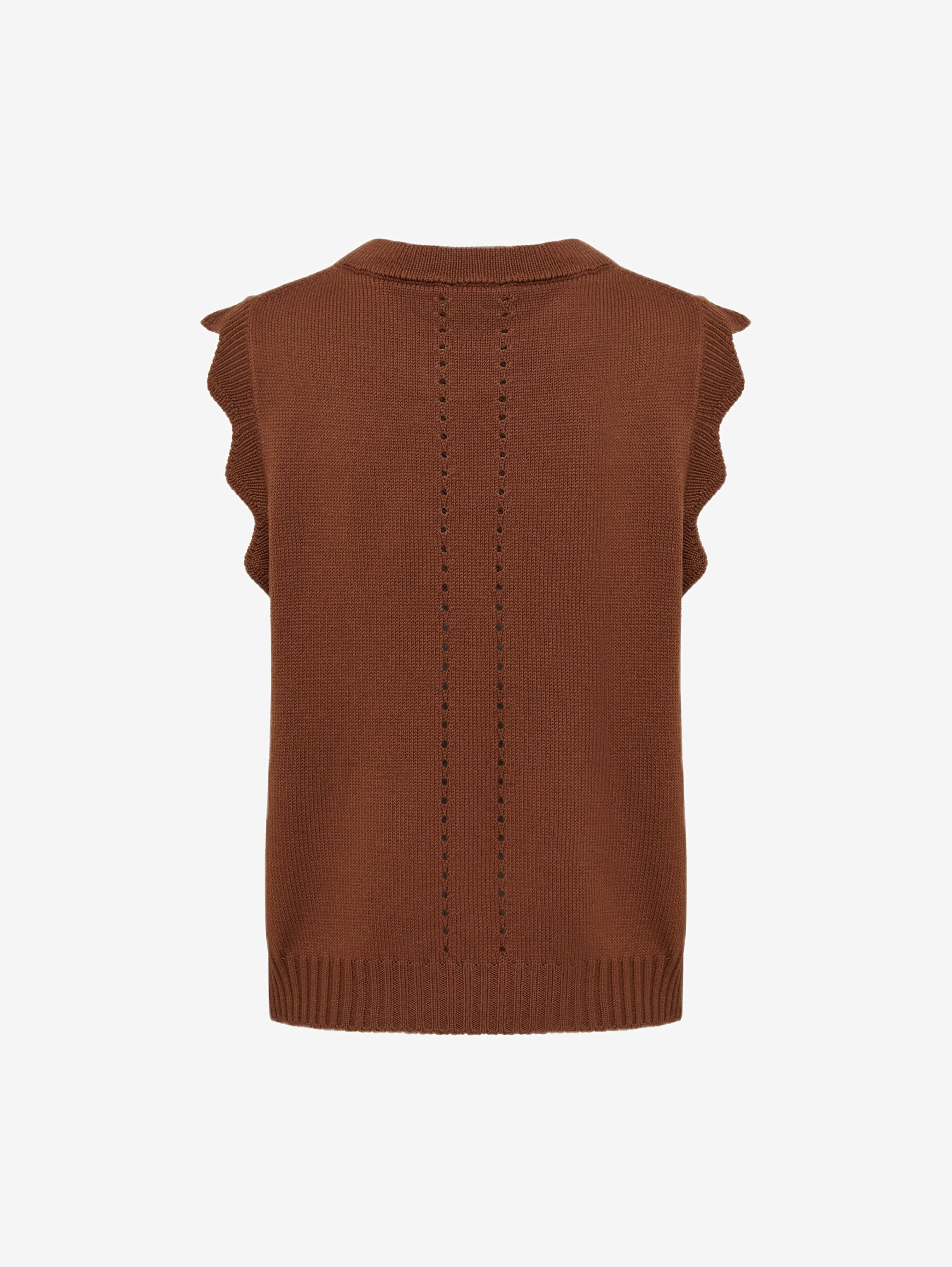 Scallop Vest Knitwear Iris and Wool 