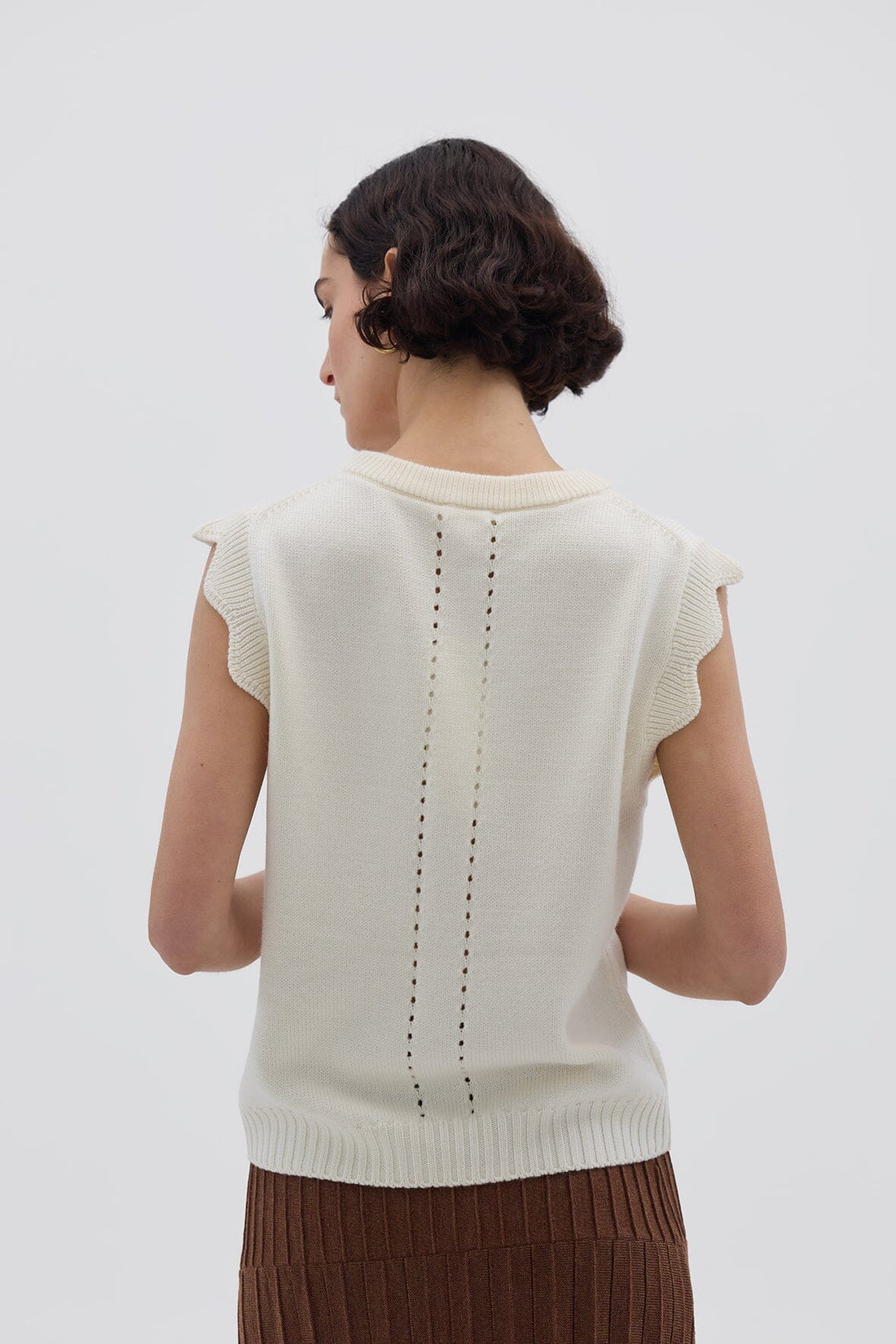 Scallop Vest Knitwear Iris and Wool 