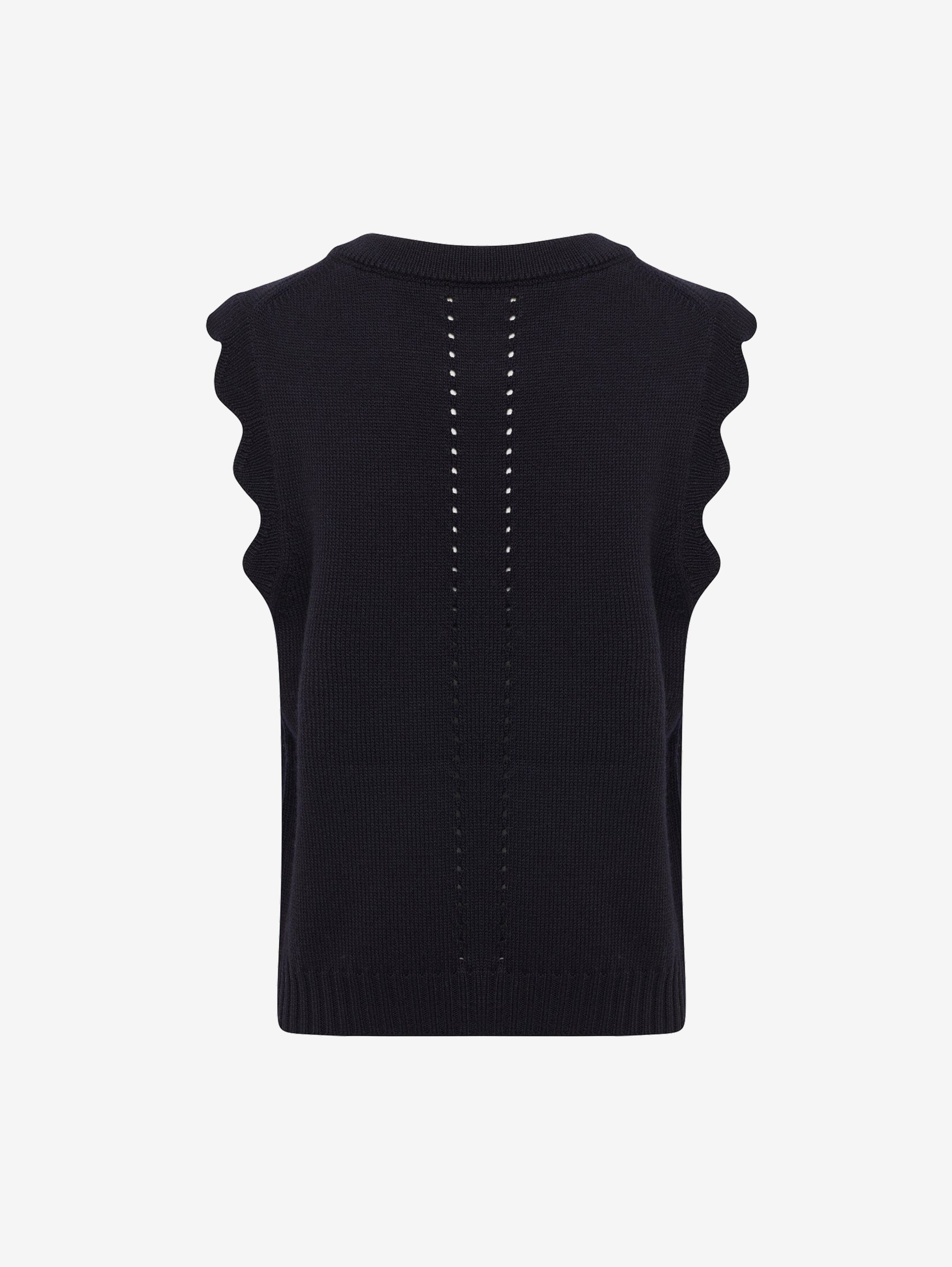 Scallop Vest Knitwear Iris and Wool 