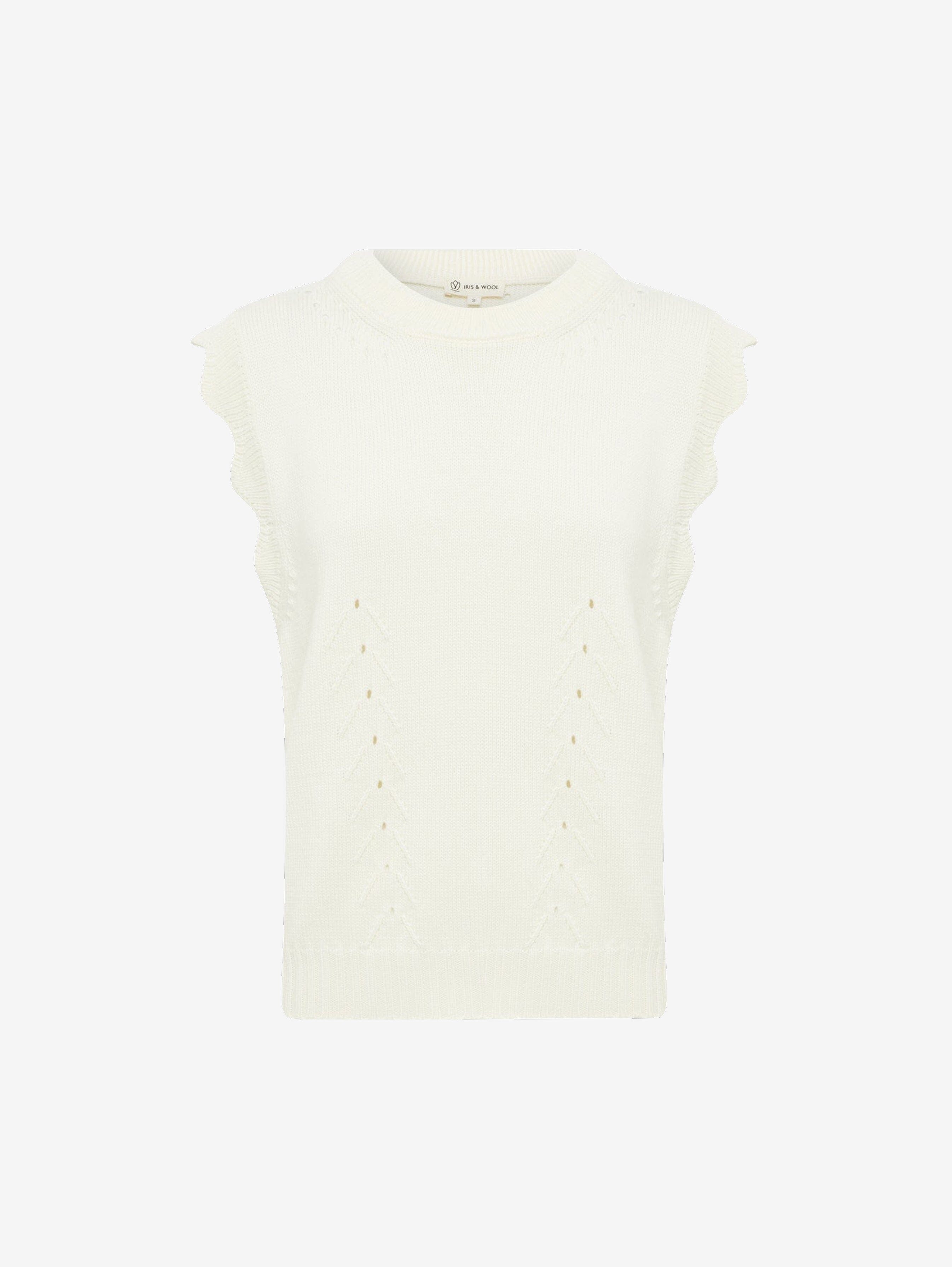Scallop Vest Knitwear Iris and Wool 