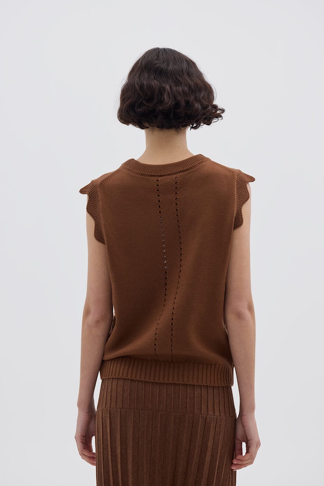 Scallop Vest Knitwear Iris and Wool 