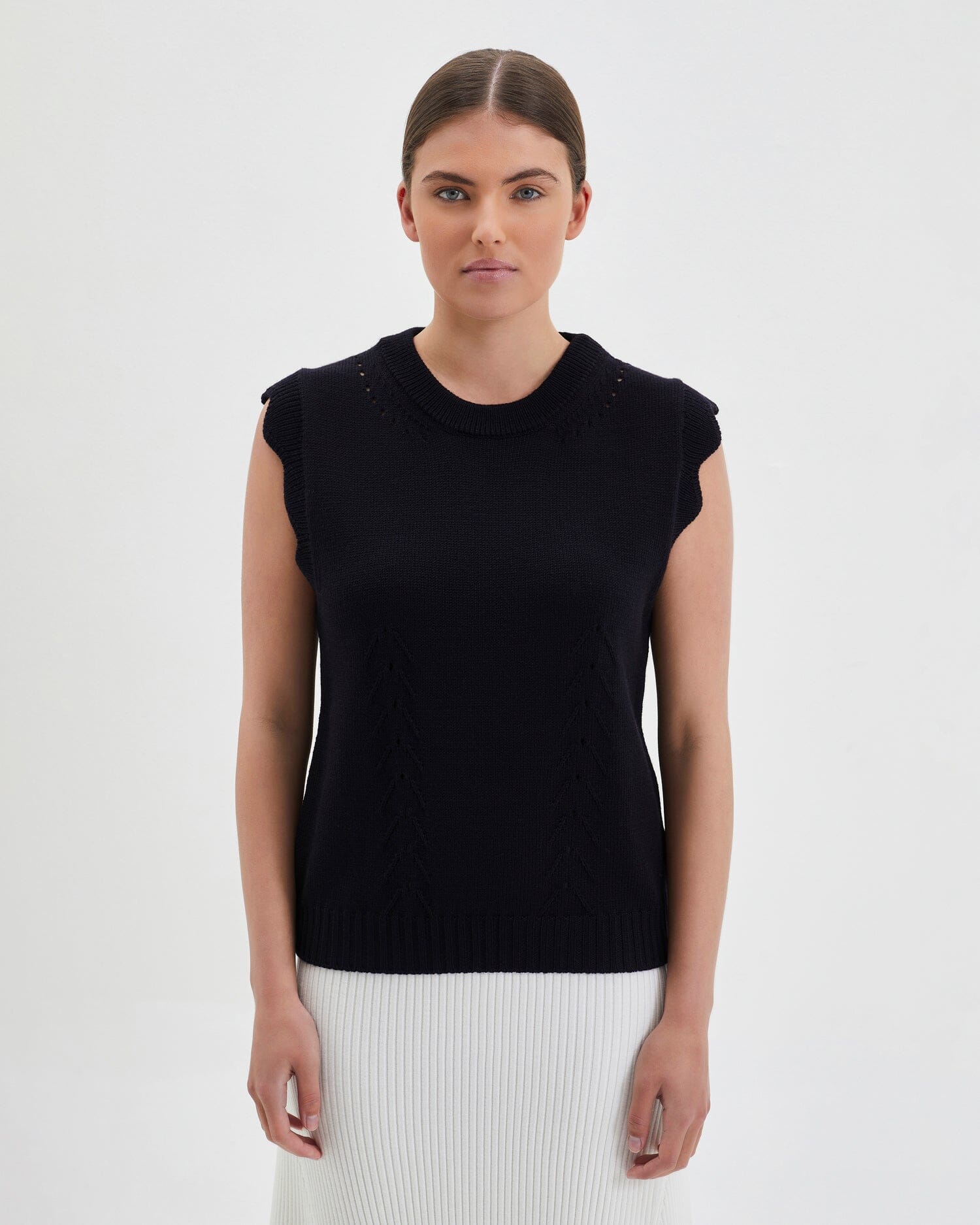 Scallop Vest Knitwear Iris and Wool 