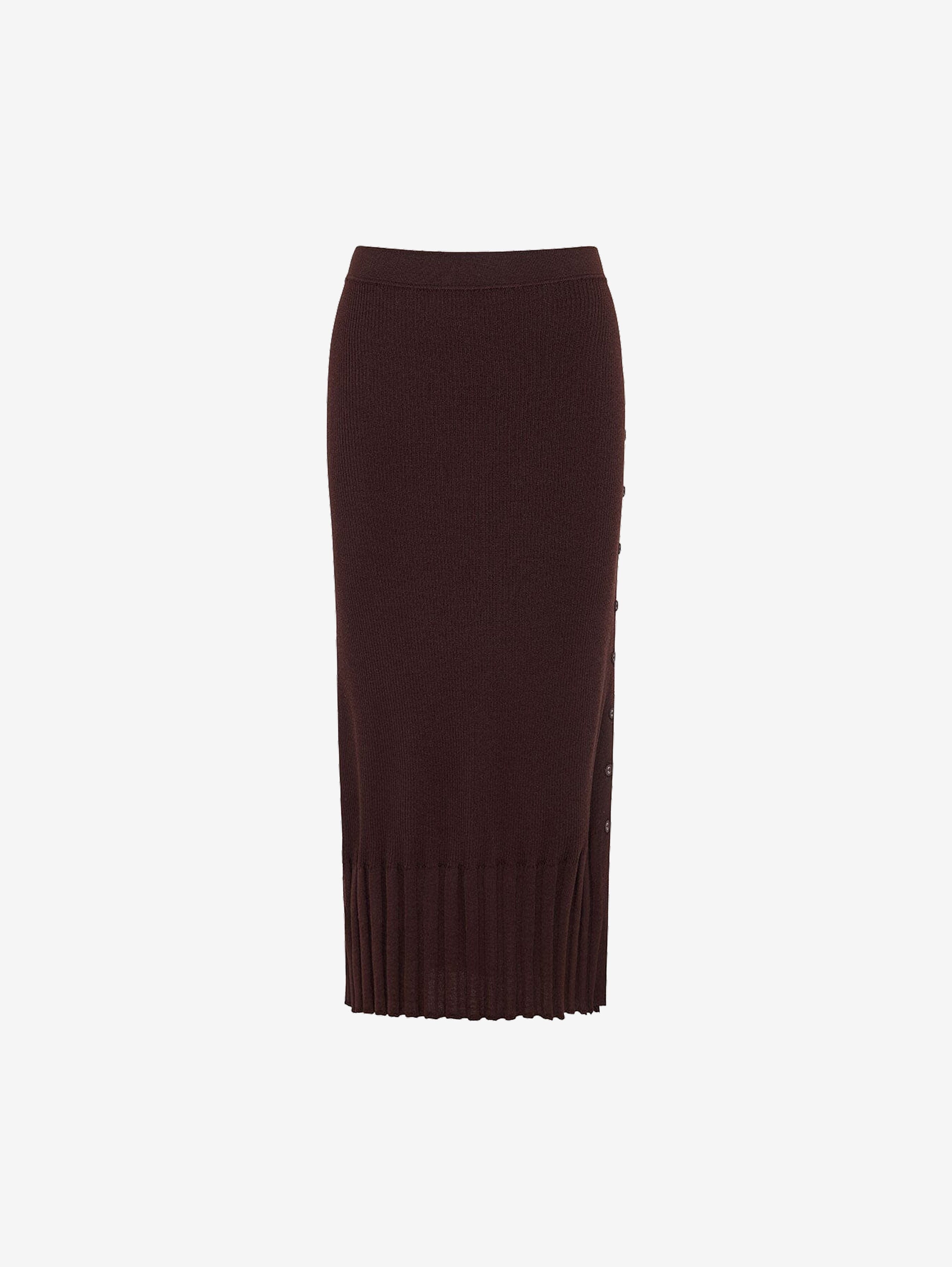 Side Button Skirt Knitwear Iris and Wool 