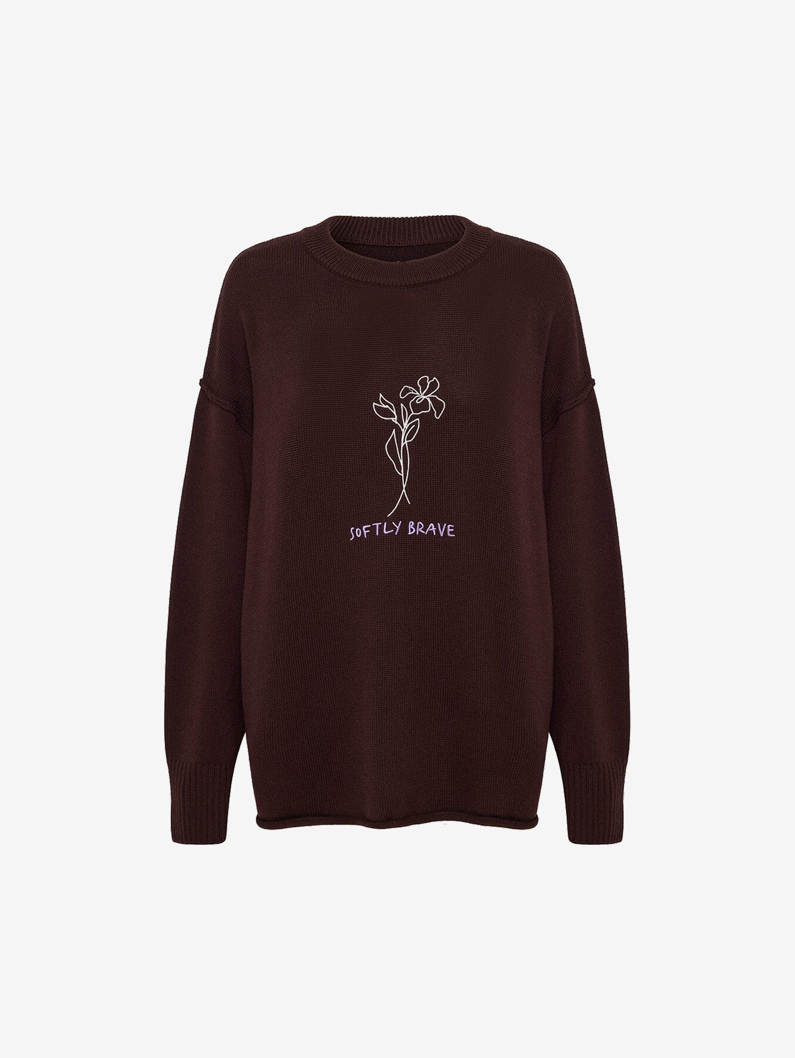 Softly Brave Ladies Sweater beanie Iris and Wool 