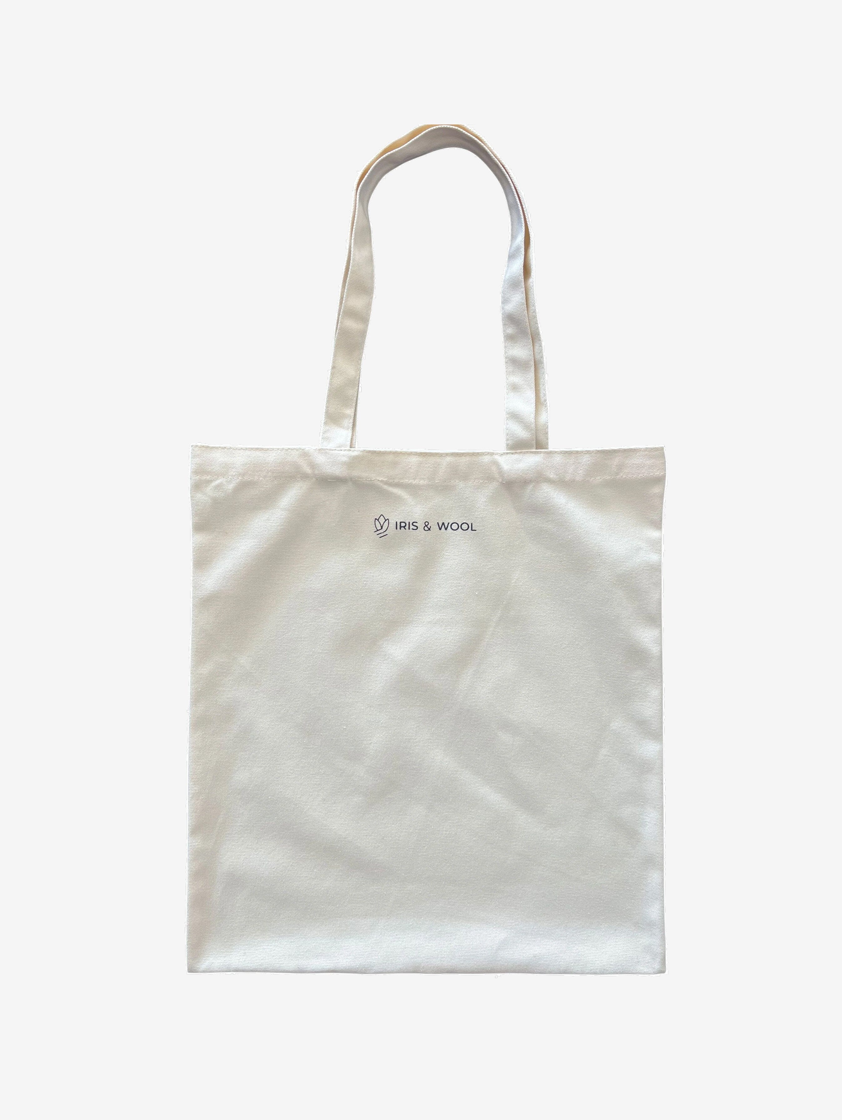 Softly Brave Tote Bag Iris and Wool 