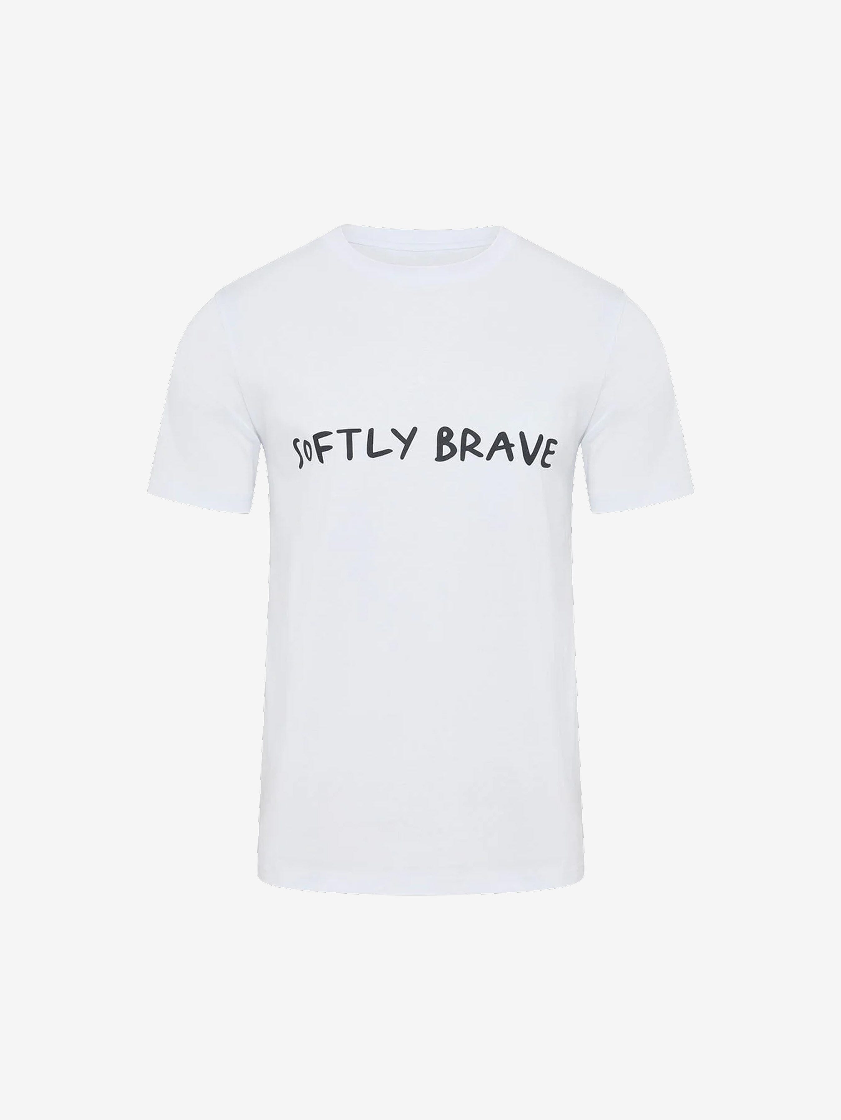 Softly Brave Wording Tshirt Shirts & Tops Iris and Wool 