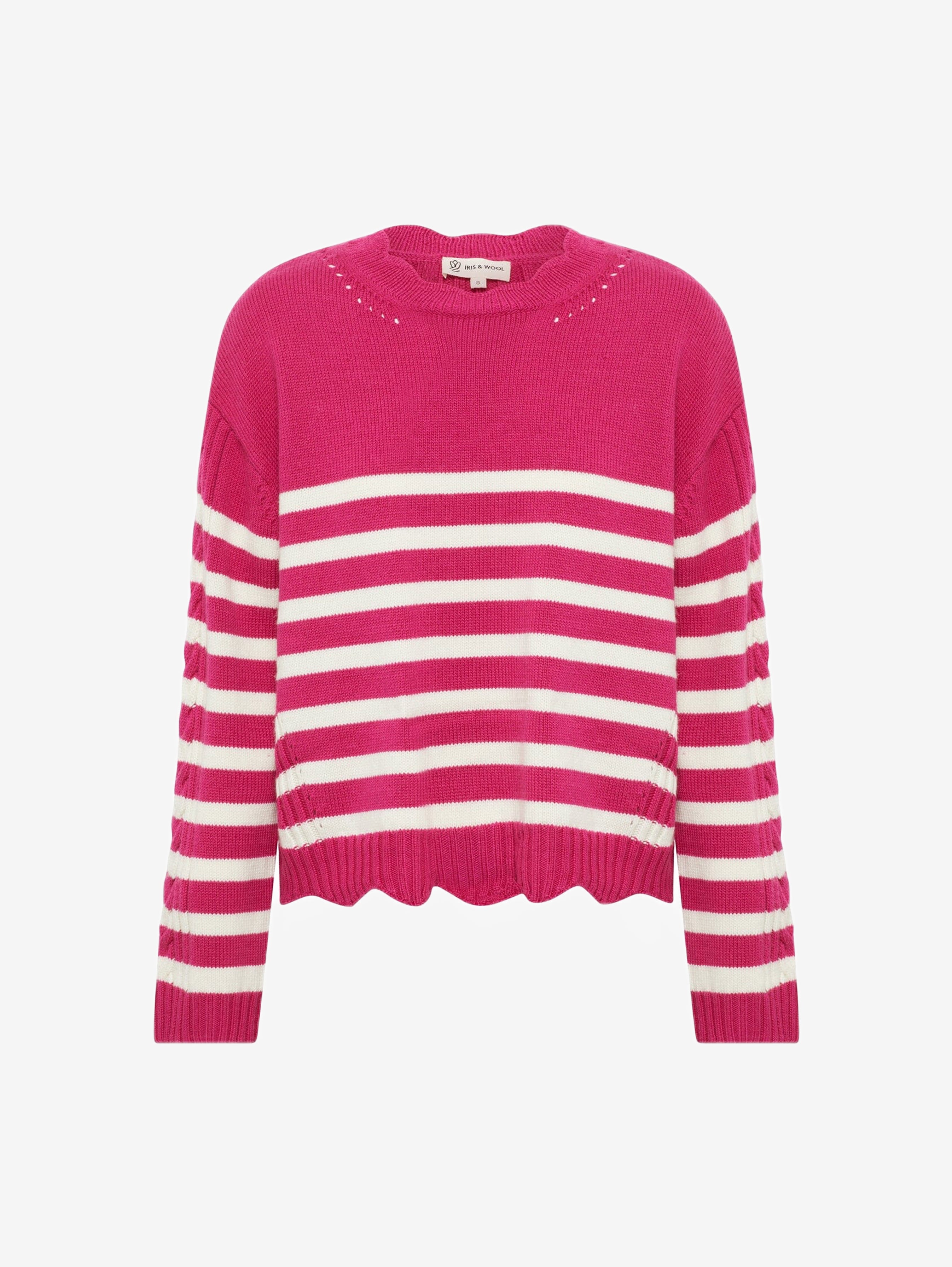 Striped Scallop Sweater