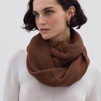 Texture Stitch Snood Scarves Iris and Wool 