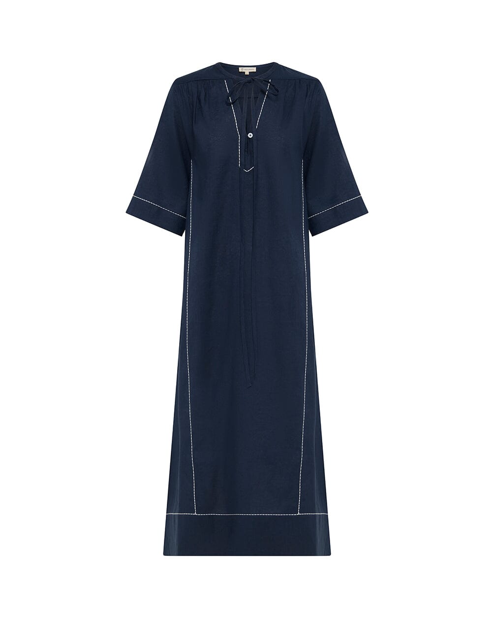 Tie Neck Kaftan Dresses Iris and Wool 