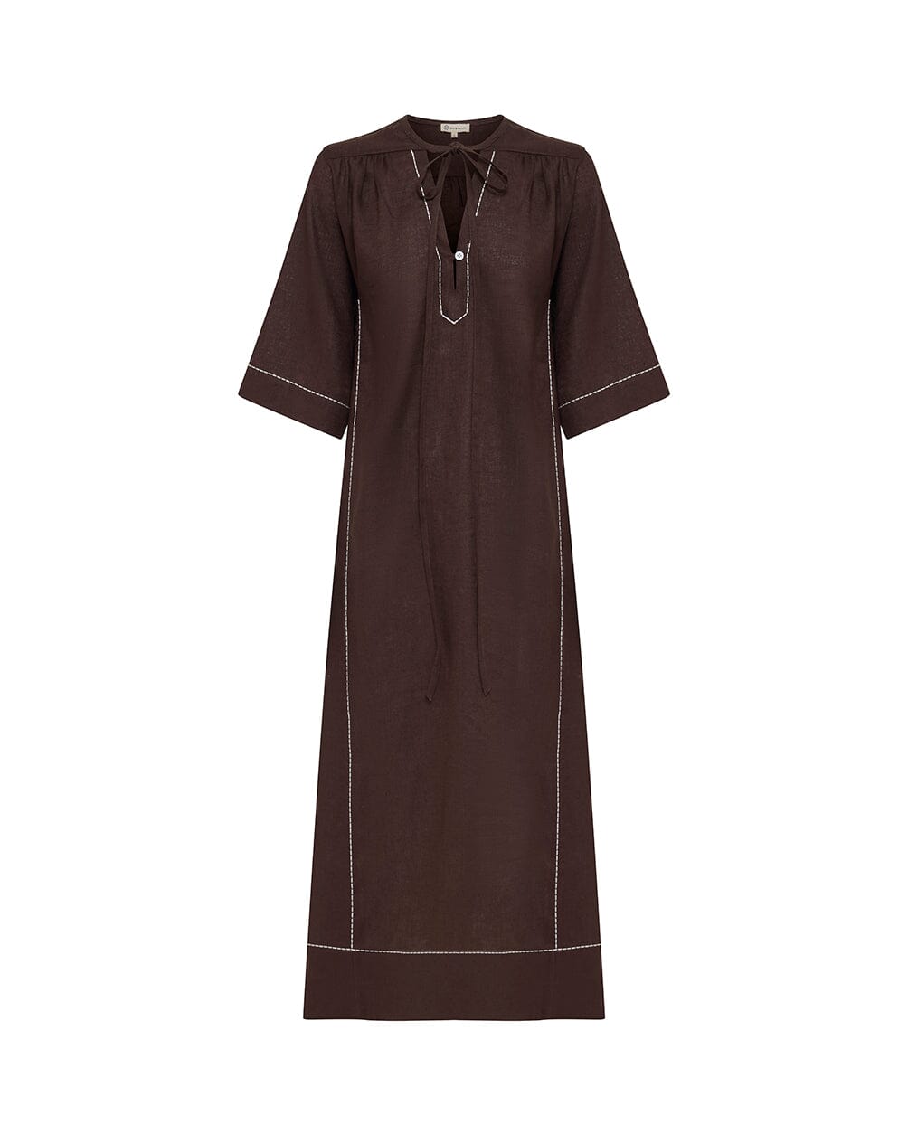 Tie Neck Kaftan Dresses Iris and Wool 