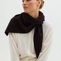 Triangle Scarf Iris and Wool 