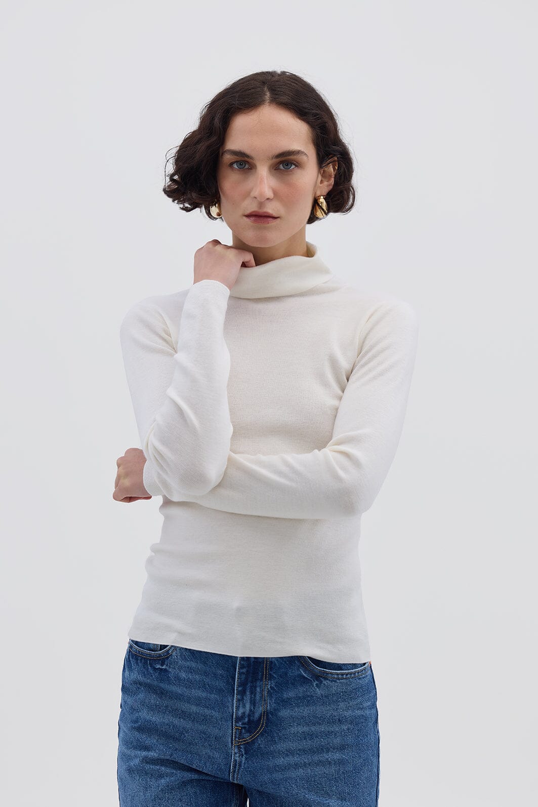 Wool Roll Neck Knitwear Iris and Wool 