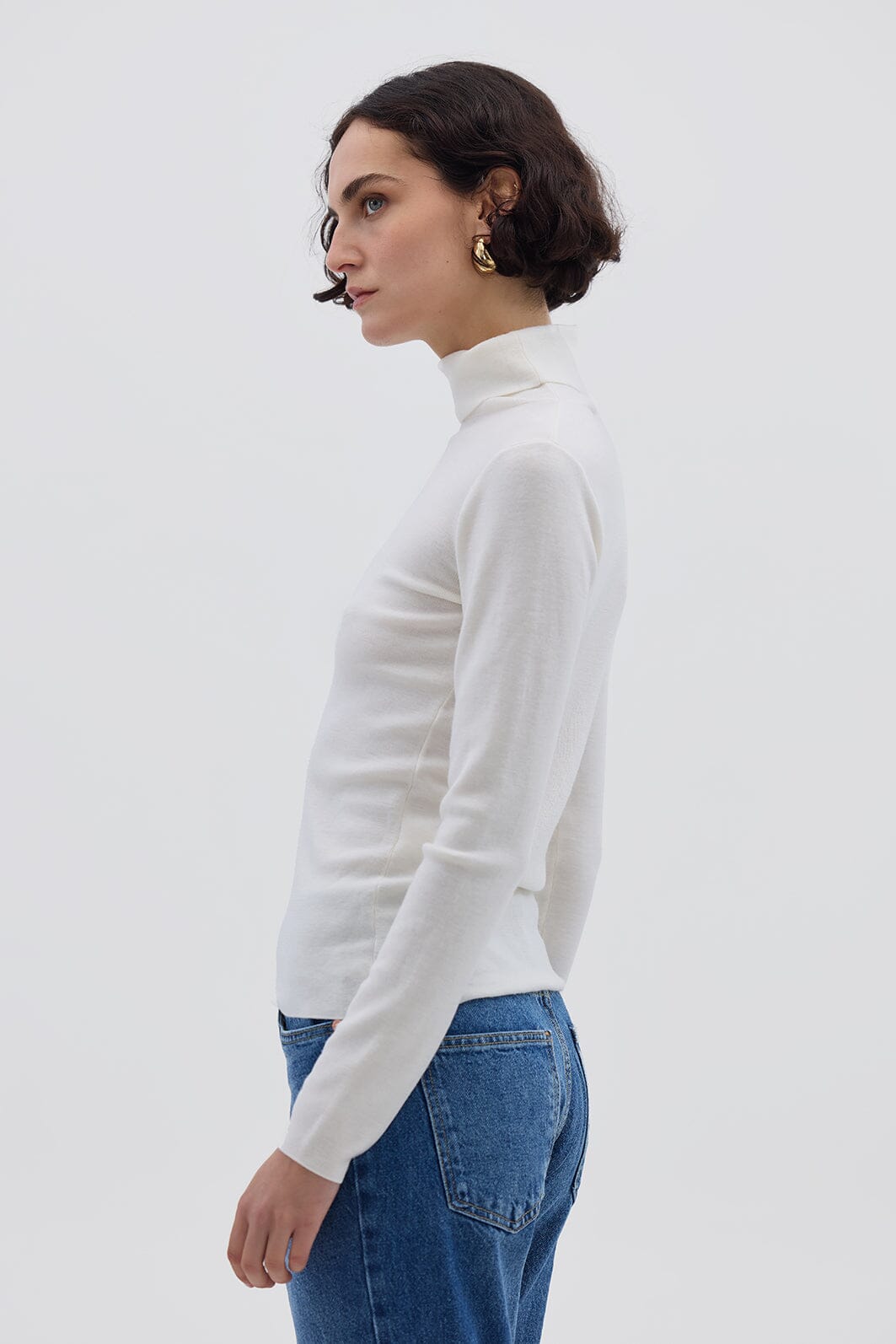 Wool Roll Neck Knitwear Iris and Wool 