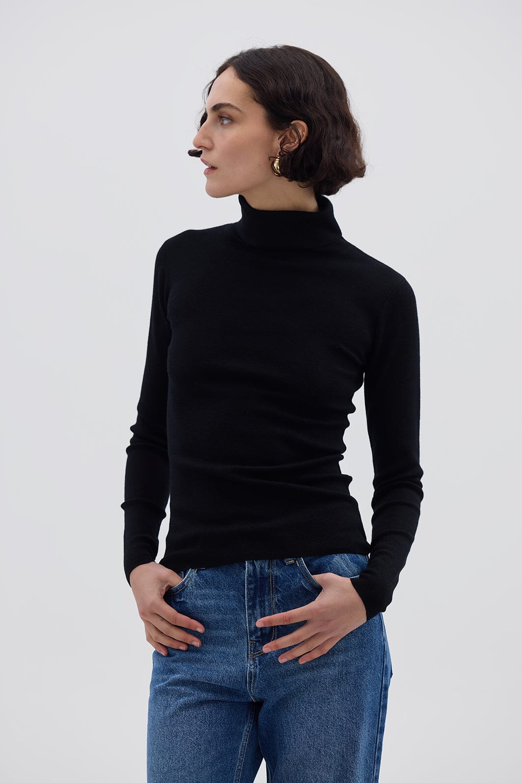 Wool Roll Neck Knitwear Iris and Wool 