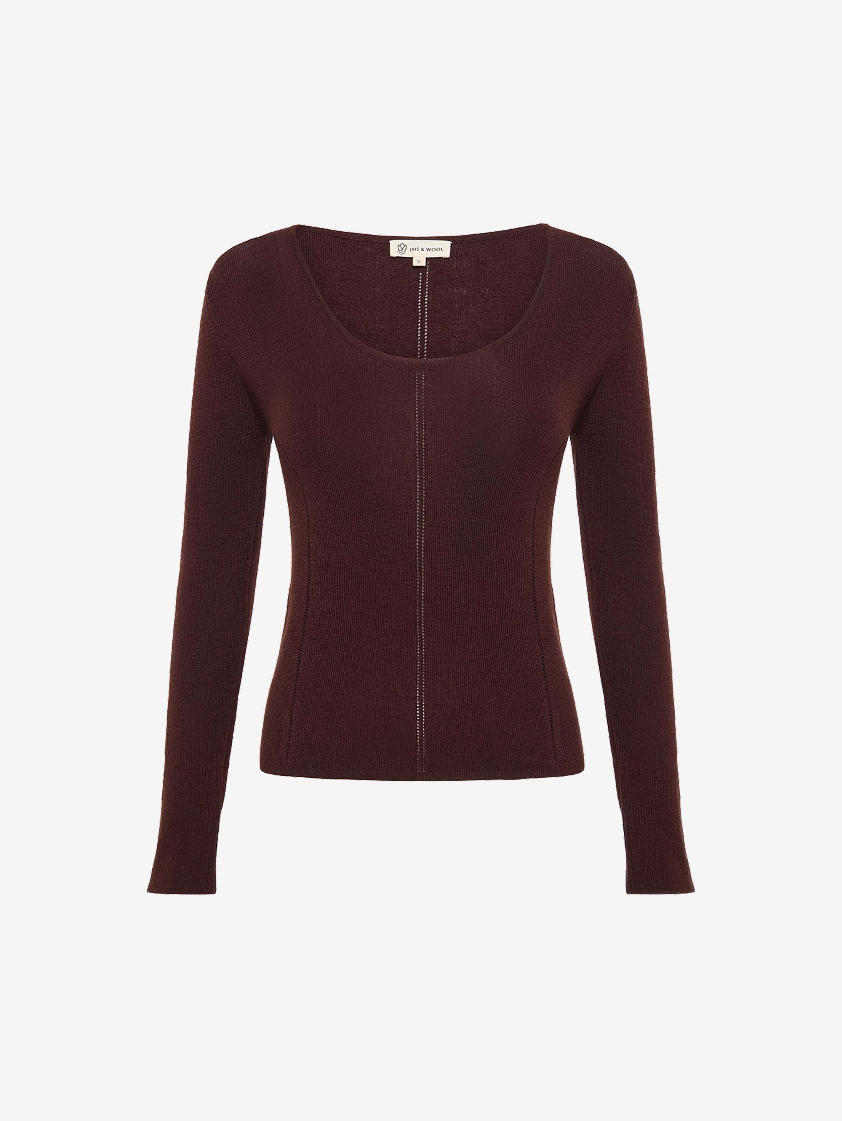 Wool Round Neck Knitwear Iris and Wool 