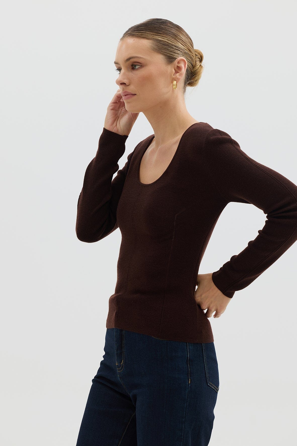 Wool Round Neck Knitwear Iris and Wool 