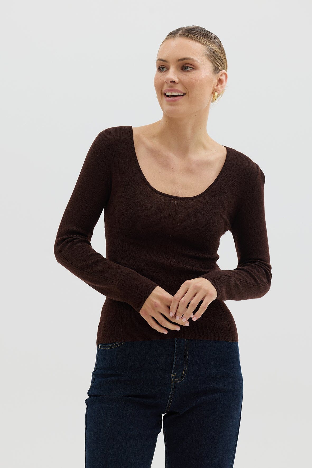 Wool Round Neck Knitwear Iris and Wool 