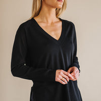 ROXBY V NECK WOOL SWEATER