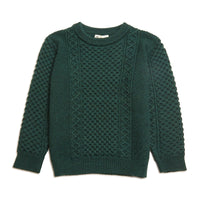 CHILDRENS WOOL CABLE SWEATER