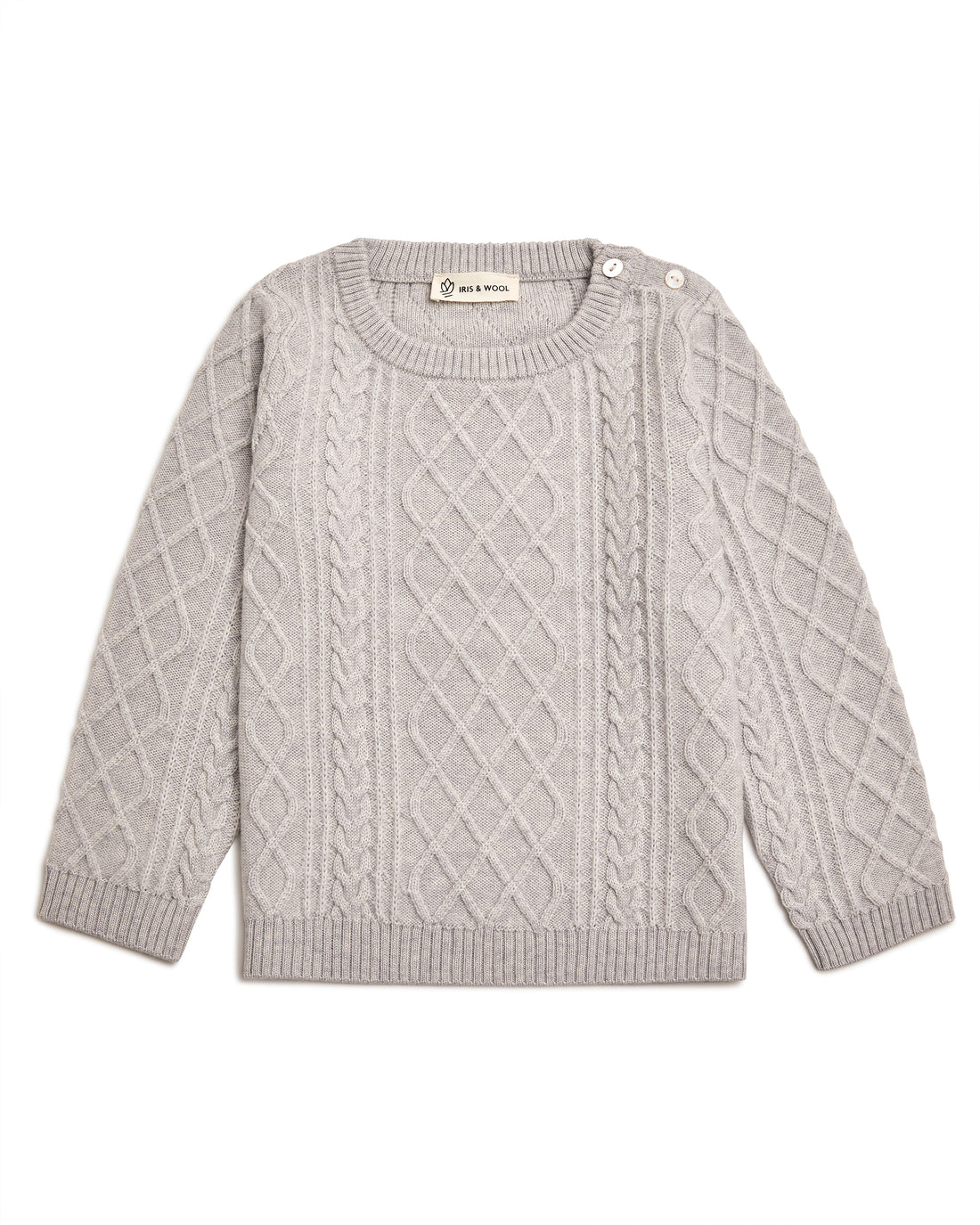 GIRLS WOOL CABLE SWEATER